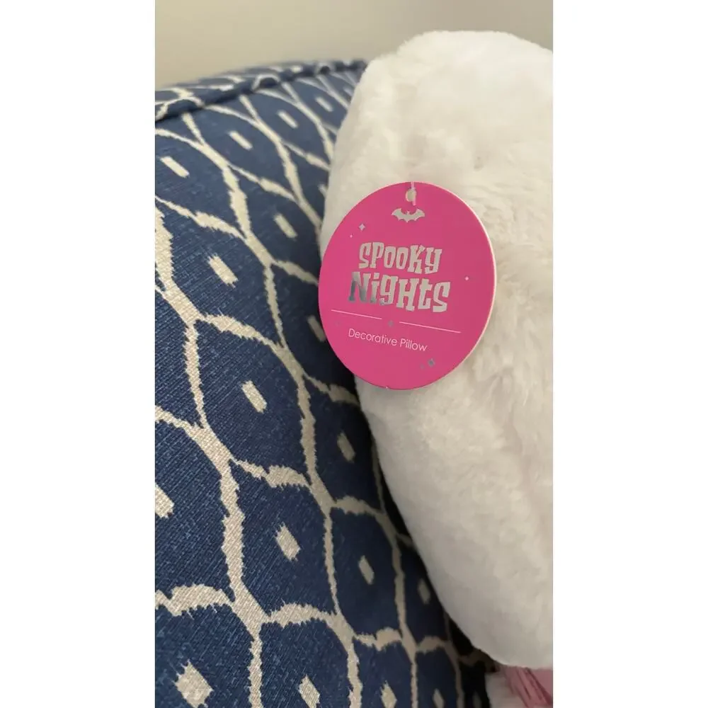 BRAND NEW Viral Pink Ghost Halloween Plush Decorative Pillow